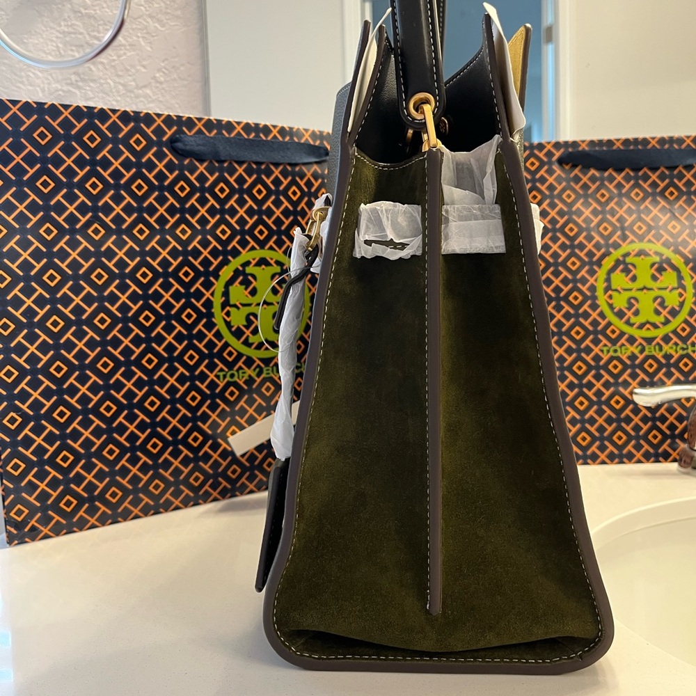 Tory Burch Lee Radziwill Pebbled Grain Double Handbag (Satchel) - Picture 5 of 15